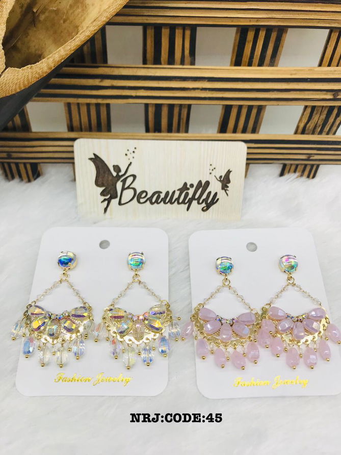 1 Designer Party Wear Antique Earrings Wholesale Market In Surat
